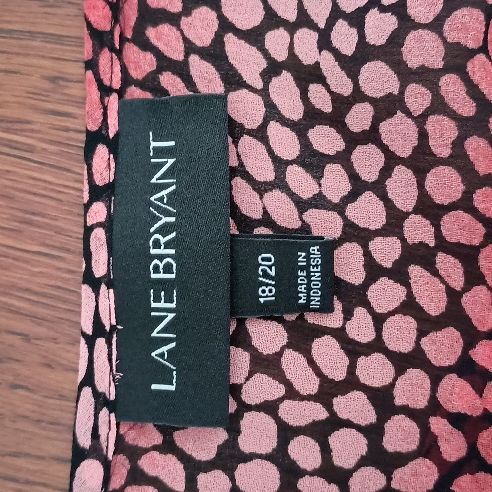 Lane Bryant Multi-Color Sheer Blouse Size 18/20  (a100)